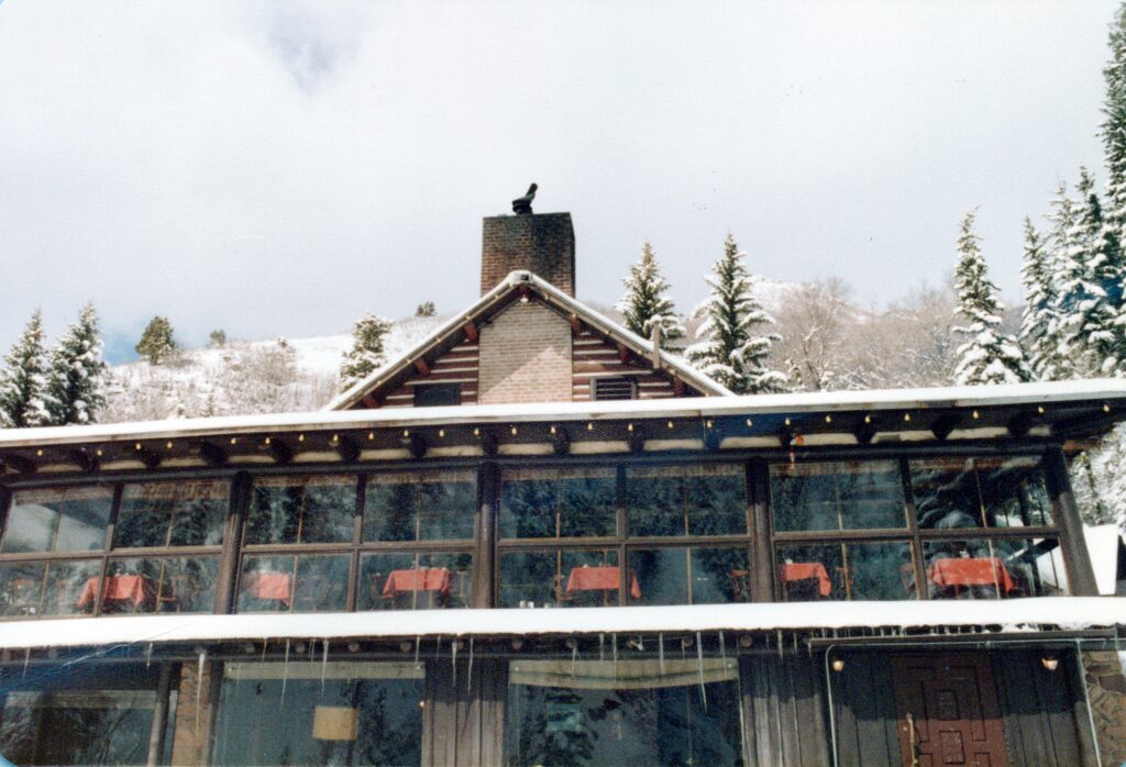 Outside view of the Log Haven restaurant