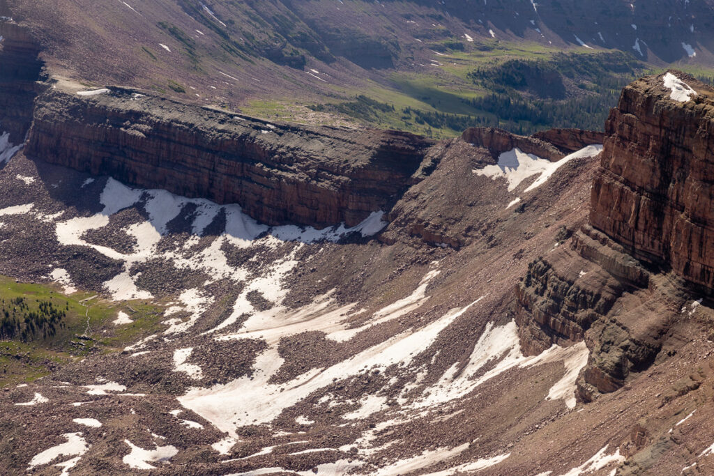 Aerial view of Dead Horse Pass in the Uinta Mountains