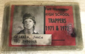 Feature image A photo of a high school ID card belonging to Jamie Grissim