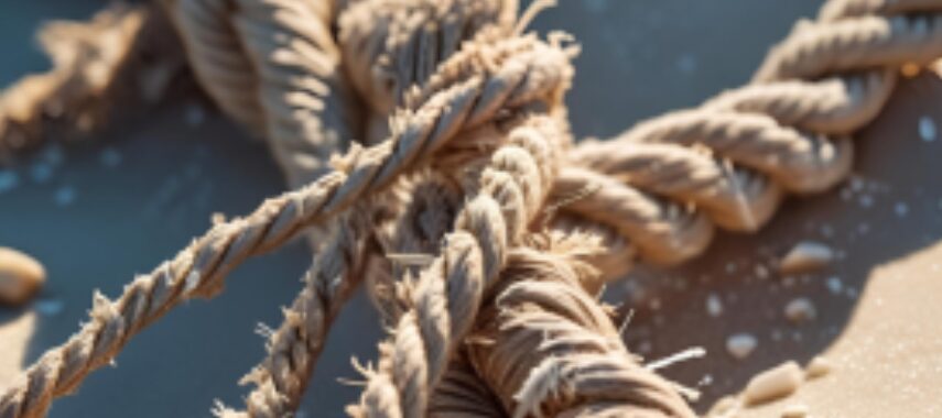Common, knotted rope.