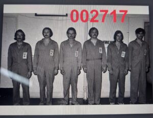 A police line up.